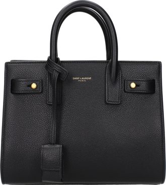 Saint Laurent Handtas Sac De Jour Damess Zwart leer