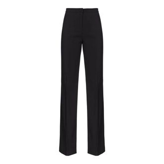 Pinko Hulka Pantalone Crepe Stretch - female - PINKO - Chinos - Black - XS - Trousers