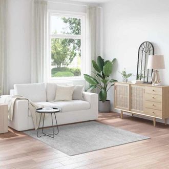 vidaXL Tappeto Grigio 160 x 160 cm Polipropilene - Vidaxl