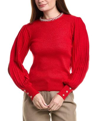 Nanette Lepore Ribbed Pullover Sweater