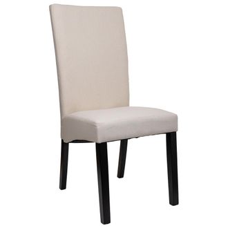 Wanderlust Deco Silla De Madera Tapizada Color Crema 49x48x42/102