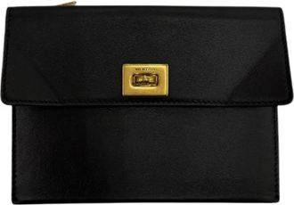 Balenciaga Pre-owned Rodeo Large Card Case - Dames - Vintage Clutch - Zwart - ONE Size - Leer - Vintage