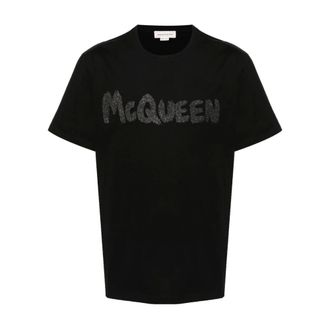 Alexander McQueen Heren, Tops, Zwart, Maat: XL Katoen