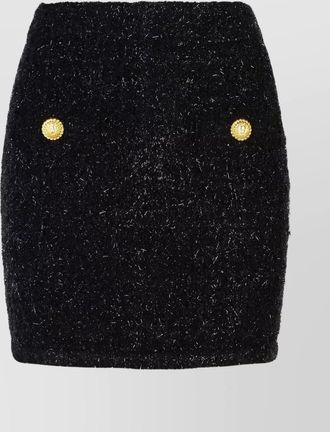 Balmain mini jupe en mÉlange de viscose