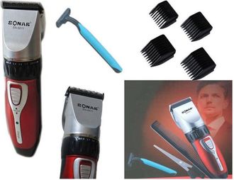 Trade Shop Trade Shop - Taglia Capelli Ricaricabile Rasoio Regola Barba Senza Fili Lama Acciaio Sn6011