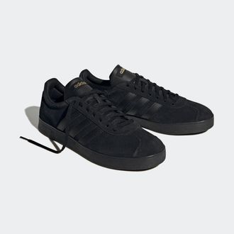 adidas Sneaker ADIDAS SPORTSWEAR VL COURT 2.0, Herren, Gr. 47, schwarz (core schwarz, core schwarz, gold metallic), Leder, Synthetik, Schuhe Sneaker, Design 