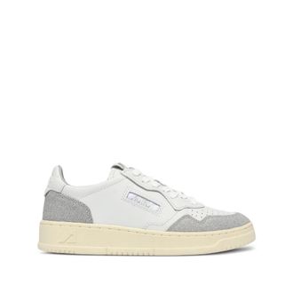 Autry Medalist Low - Dames - Sneakers - Wit - 39 EU - Katoen - Schoenen