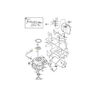 STIGA Sports Tapa De Ventilador De Motor Original Stiga Ctf - 1134-4962-01