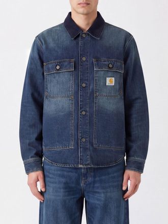 Carhartt Work in Progress Giacca di jeans Oakland in cotone con tasche a toppa e logo