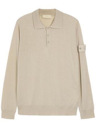 Stone Island Ghost Wool Polo top - Beige - XL