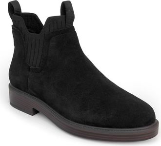 Aerosoles Pressly Chelsea Boot in Black Suede at Nordstrom, Size 7.5