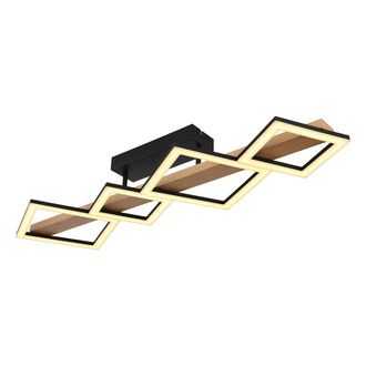 Globo Lighting Plaf&oacute;n - Dustin - Negro - Metal - Led - 67288d2 - Globo