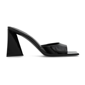 The Attico Devon Mini muiltjes - Dames - Muiltjes - Zwart - 36 EU - Leer - Schoenen