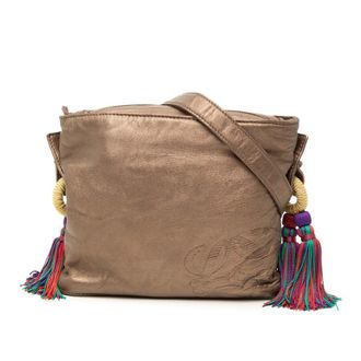 Loewe Pre-owned LOEWE Nappa Metallic Flamenco Tassel Crossbody Ladies BR7C2CVYBFKLSIC8