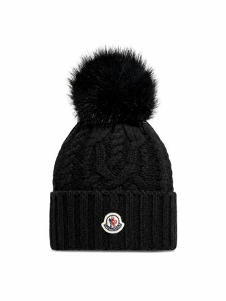 Moncler Black Knitted Beanies Cap