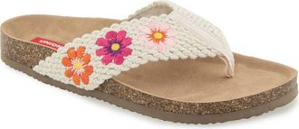 Unionbay Minha Flip Flop in Natural Flower at Nordstrom Rack, Size 6.5