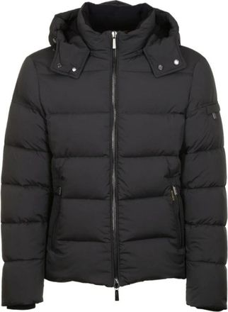 Moorer Bomberjack Acqua Line - Heren - Winterjassen - Zwart - 2XL - Jassen