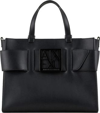 A|X Armani Exchange Shopper Bag - Dames - Shoppers - Zwart - ONE Size - Polyester - Tassen
