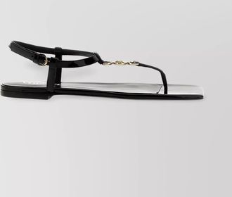 Versace patent leather medusa sandals