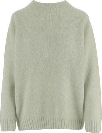 arch4 Rondgebreide trui - Dames - Cashmere truien - Groen - M - Kasjmier - Truien & Vesten