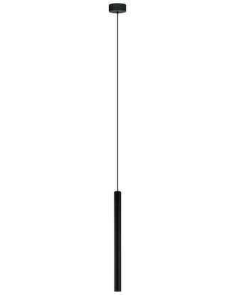 Eglo Eglo Tortoreto 1 Light Cylinder Pendant With Matte Black Finish