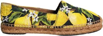 Dolce & Gabbana Multicolor Lemon Slip On Espadrilles - Dames - Espadrilles - Veelkleurig - 35 EU - Schoenen