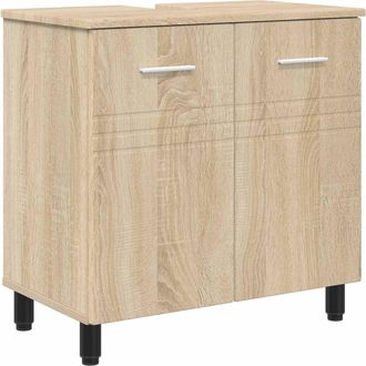 vidaXL Unidad De Tocador De Ba&ntilde;o Roble Sonoma 60 X 35 X 60 Cm Vidaxl