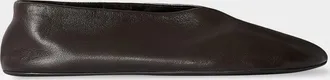 The Row Stella Leather Slippers