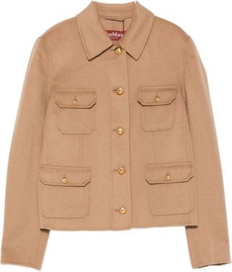 Max Mara Venere Blazer - female - Max Mara Studio - Blazers - Brown - XS - Jackets