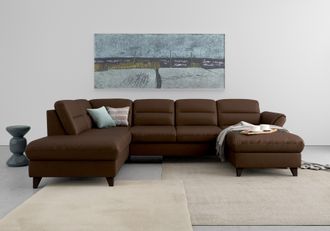 Sit&more Wohnlandschaft »Mellum U-Form« Federkern, wahlweise mit Bettfunktion, Stauraum und Armteilfunktion