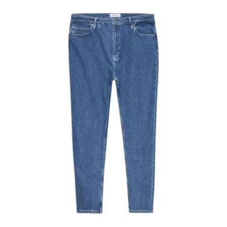 Calvin Klein High Rise Tapered Jeans - Dames - Slim Fit Jeans - Blauw - W26 - Katoen - Jeans