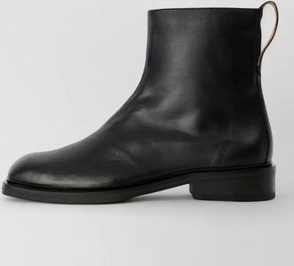 Our Legacy daimono boot block heel square toe pull tab