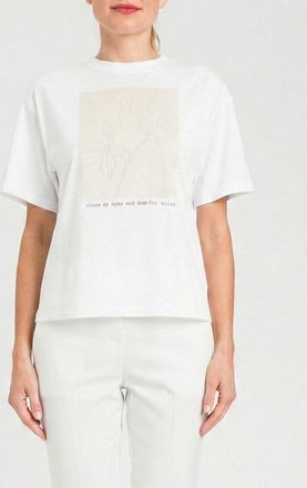 Twinset T-shirts in cotone con stampa floreale Twinset