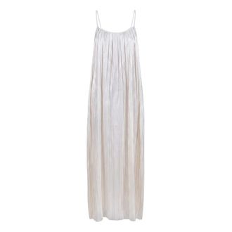 Jucca Maxi Dresses, female, Beige, Size: 2XS Pleated Maxi Dress