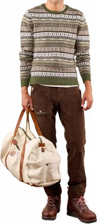 Amundsen & Scott Dunkirk Crewneck Sweater In Blac/grey