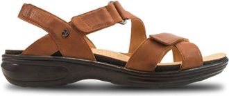 Revere Comfort Shoes Womens Zanzibar Sandal In Cognac