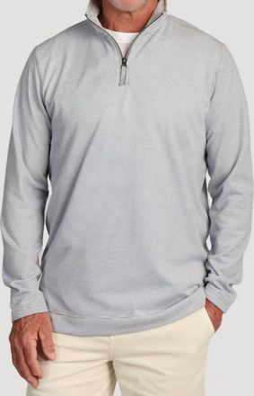 True Grit Dawn To Dusk 1/4 Zip Pullover In Light Grey
