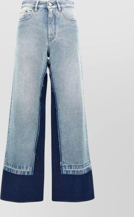 Maison Margiela denim trousers featuring contrasting panel