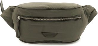Bottega Veneta Black Gray Nylon Leather Pouch Sling Bag (Pre-Owned)