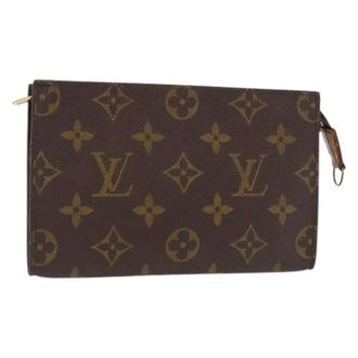 Louis Vuitton Clutch Pre-owned in Tela - - Pre-owned - Donna - Marrone - ONE SIZE