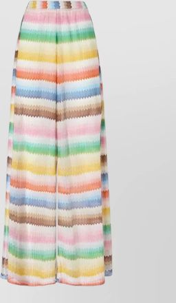 Missoni high waist wide leg beach trousers