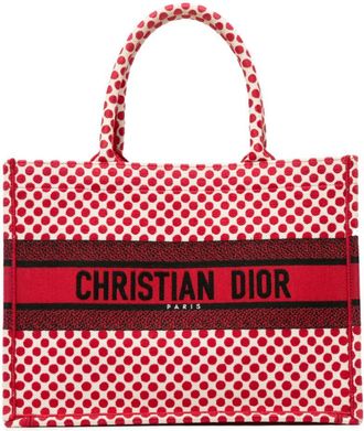 Dior 2020 Medium Dioramour Book tote bag - women - Canvas - One Size - Red