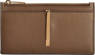 Tod's zip card holder - women - Calf Leather - One Size - Brown