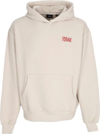 Dolly Noire Hoodies & sweatvesten, Heren, Beige, XL, Katoen, Beige Hoodie met Voorzak