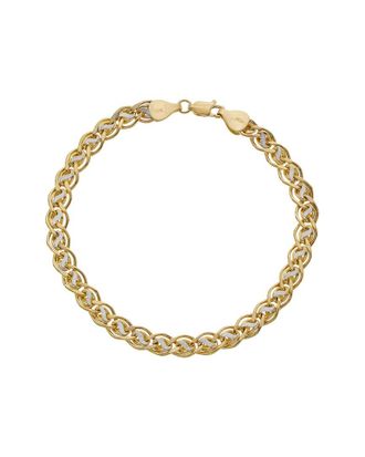 Italian Gold, Inc 10K Double Open Link Bracelet