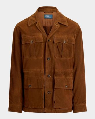 Polo Ralph Lauren Men & apos;s Suede Safari Jacket