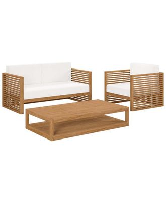 ModWay Carlsbad 3Pc Teak Outdoor Patio Set