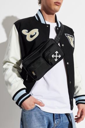 Off-white Dog Waist Bag Full Arrow, Mens, Black