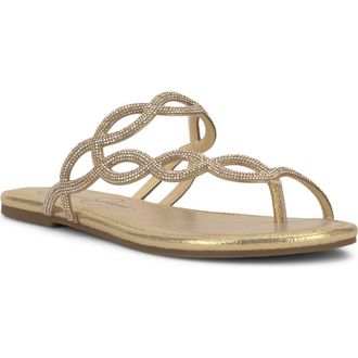 Jessica Simpson Aloni Slide Sandal in Gold at Nordstrom, Size 5.5