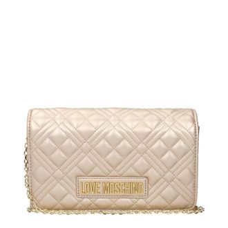 Love Moschino Damens Gold-Pochette aus Polyurethan